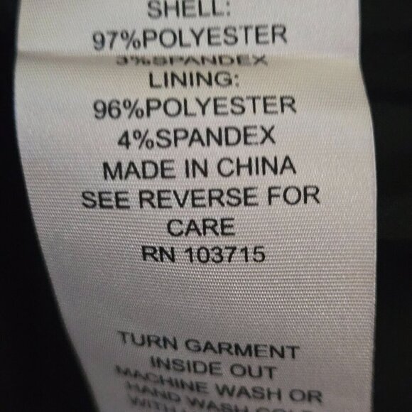 Nanette Lepore Black Round Neck Tiered Sleeve Full Zip Blazer Pockets Size 4 - Picture 6 of 6